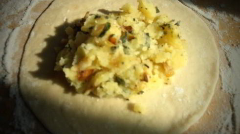 картофельные чебуреки для постящихся