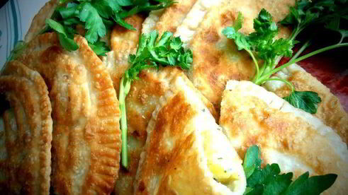 картофельные чебуреки для постящихся