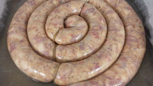 домашняя мясная колбаса с овсянкой и паприкой