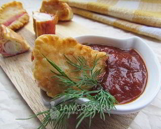 Фаршированные крабовые палочки в кляре