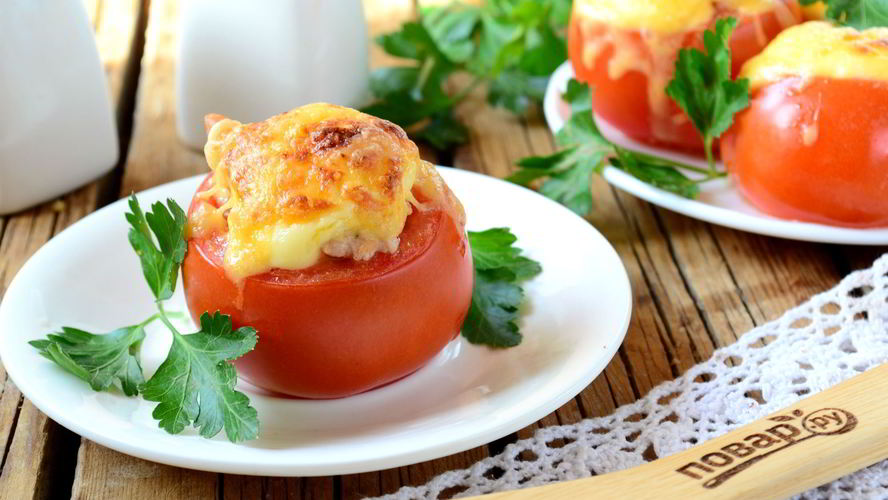 Рецепт фаршированных помидорок на закуску