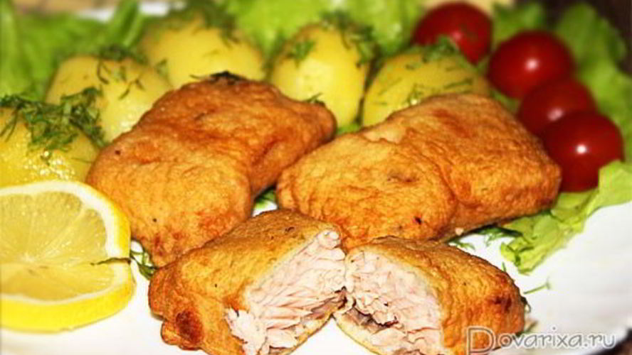 Рецепт горбуши в кляре