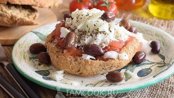 Рецепт Греческой закуски Дакос