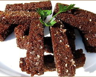 Гренки с чесноком