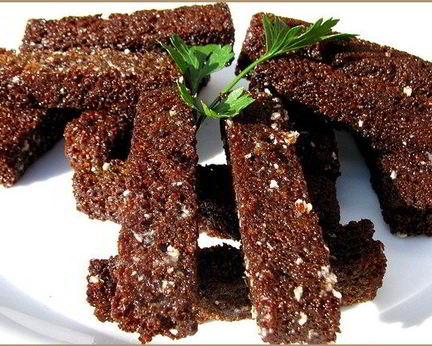 Гренки с чесноком