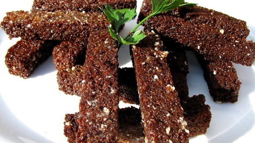 Рецепт гренков с чесноком