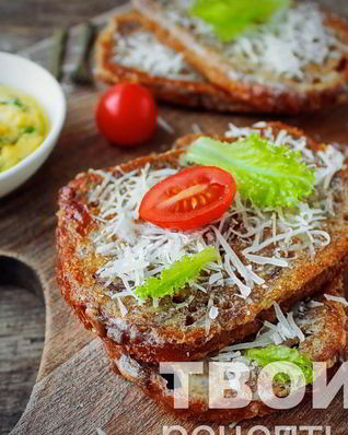 Гренки с сыром