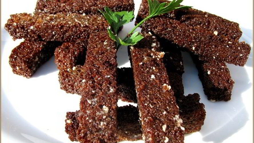 Рецепт гренков в микроволновке