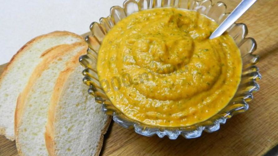 Рецепт диетической кабачковой икры в рукаве