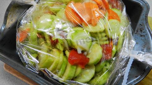 диетическая кабачковая икра в рукаве