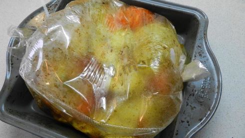 диетическая кабачковая икра в рукаве