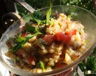 Икра из сырых баклажан