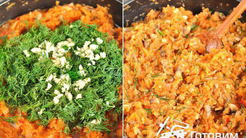 кабачковая икра с шампиньонами