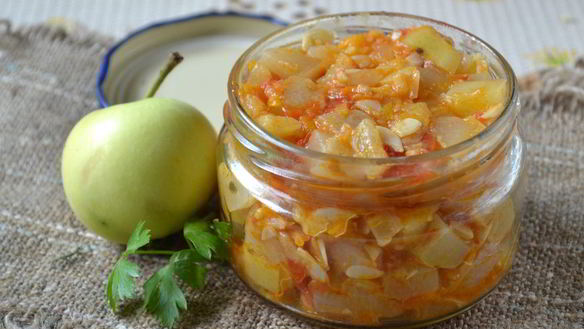 Рецепт Кабачковой икры с яблоками на зиму