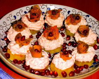 Канапе с лососем