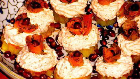 канапе с лососем