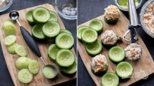 праздничные канапе с тунцом