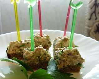 Закуска Рыбные канапешки