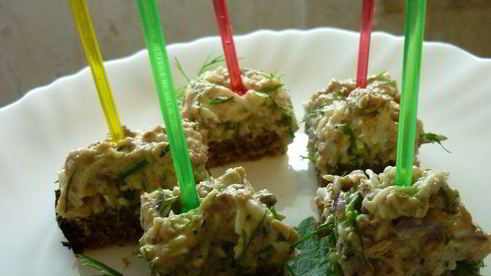 закуска рыбные канапешки