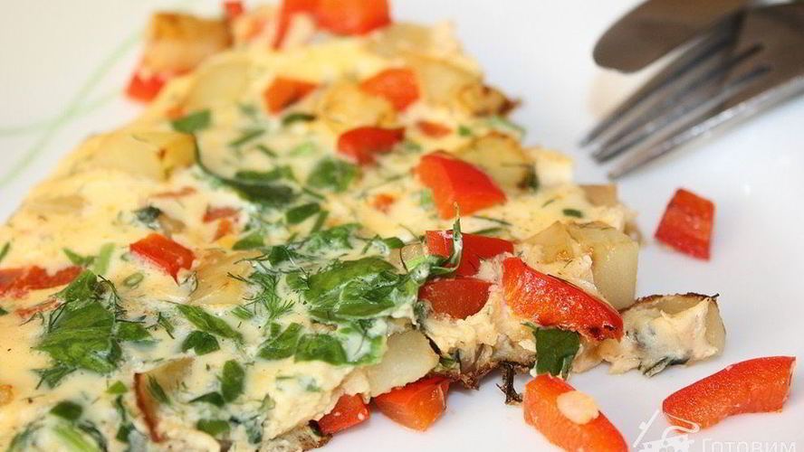 Рецепт картофельно-овощной тортилья