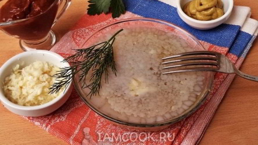 Рецепт холодца из свиной рульки