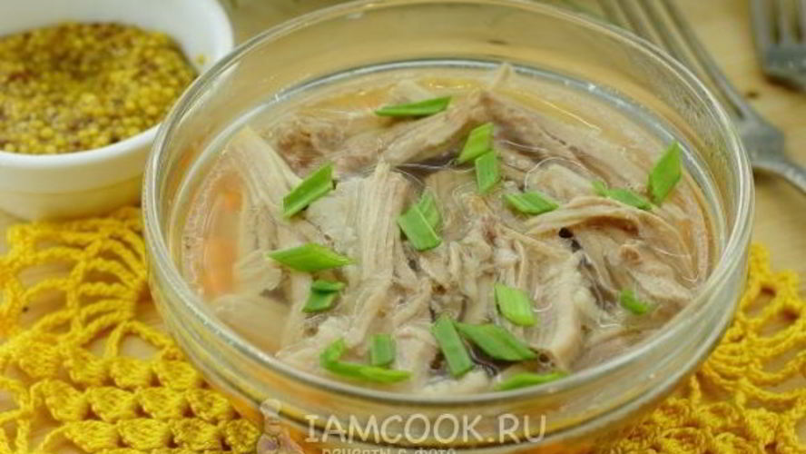Рецепт холодца из свиных ножек и курицы