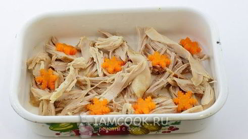 холодец из свиных ножек и курицы