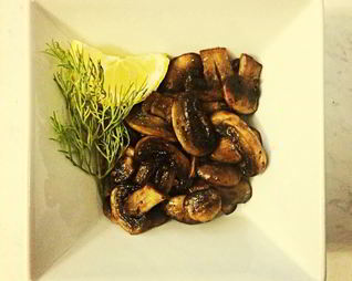 Холодная закуска из грибов с лимонами