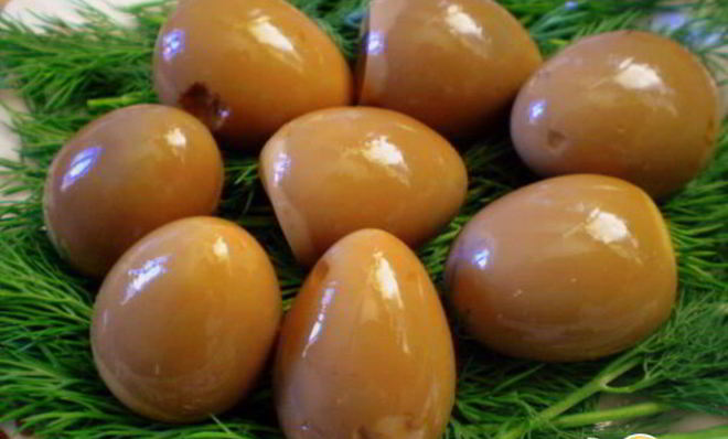 Маринованные яйца по-китайски