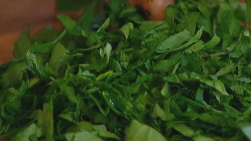 фриттата с артишоками и зеленым горошком