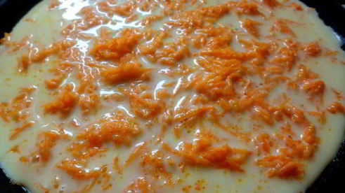 омлет морковный