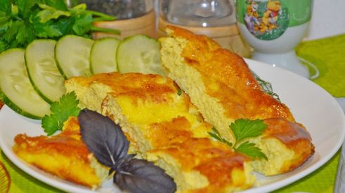 омлет на молоке