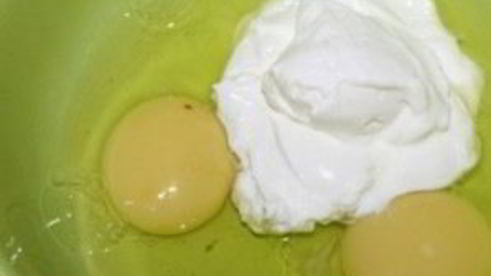 омлет с бананом