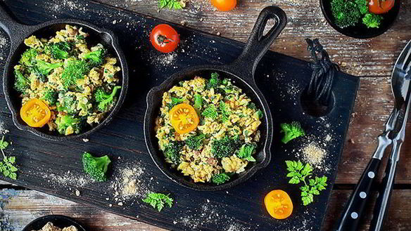 Рецепт Омлета с брокколи и шнитт-луком