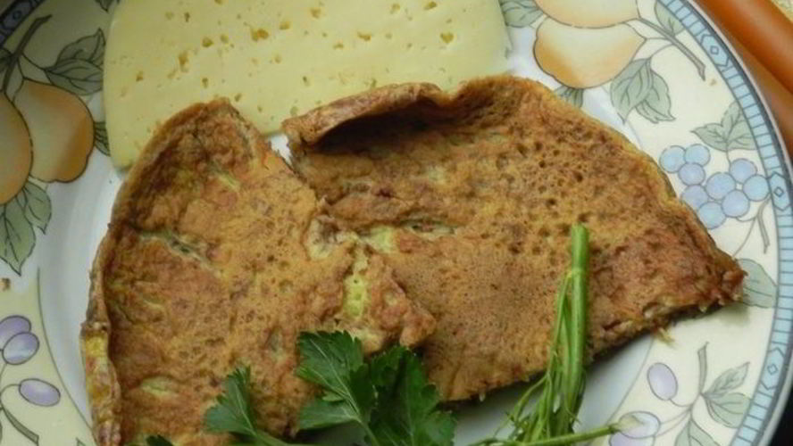 Рецепт омлета с грецким орехом