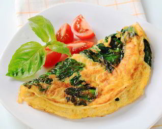 Омлет с капустой