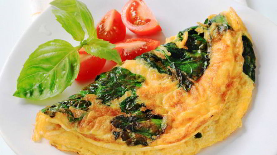 Рецепт омлета с капустой