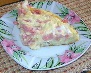 Омлет с колбасой в мультиварке