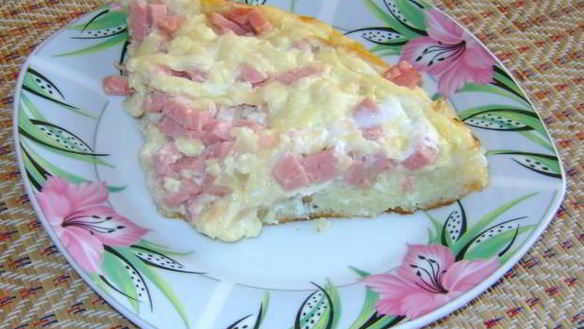 Рецепт Омлета с колбасой в мультиварке