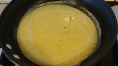 омлет с куриным филе