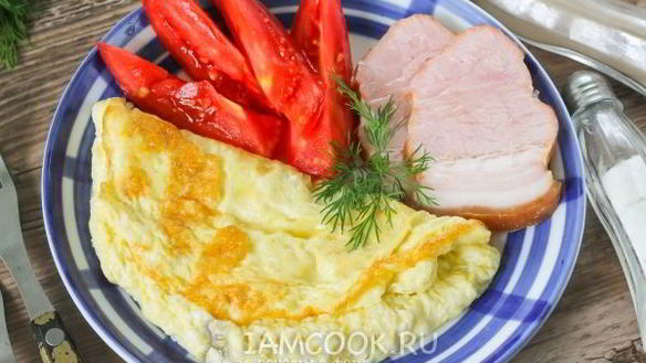 Рецепт Омлета с майонезом на сковороде