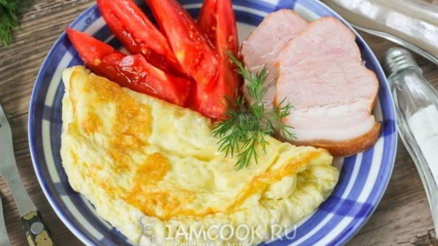 Рецепт омлета с майонезом на сковороде