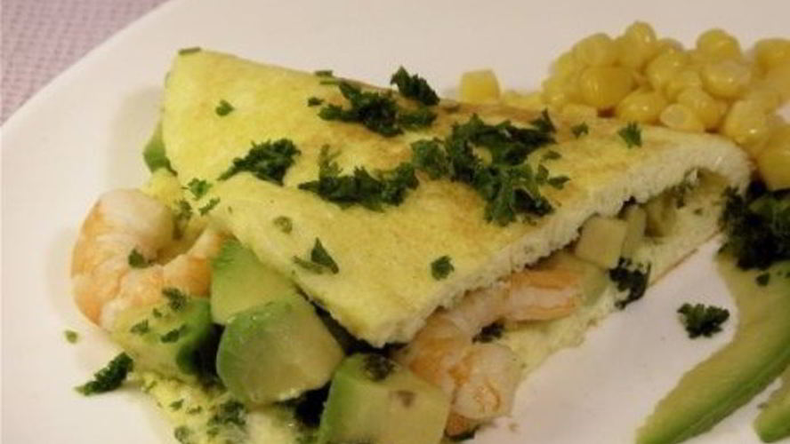 Рецепт омлета с морепродуктами