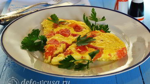 омлет с овощами в духовке