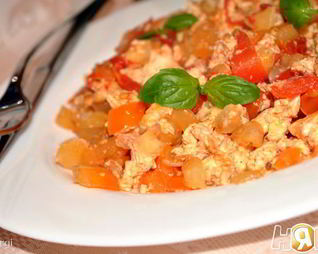 Омлет с овощами