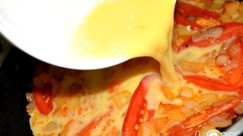 омлет с овощами