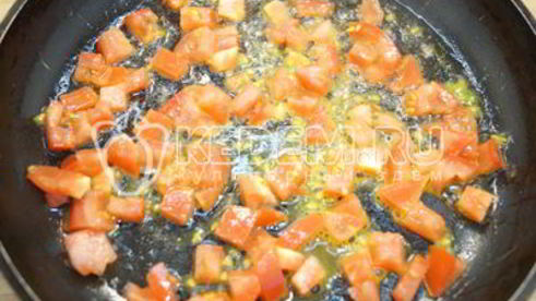 омлет с помидорами и рукколой алонзо