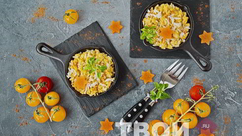 омлет с рисом