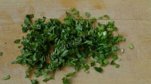 омлет с рукколой и овсяными хлопьями