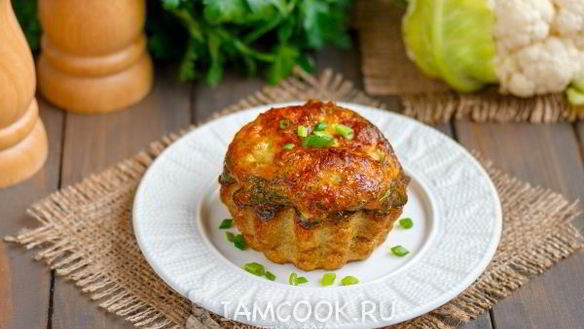 Рецепт Омлета с цветной капустой в духовке